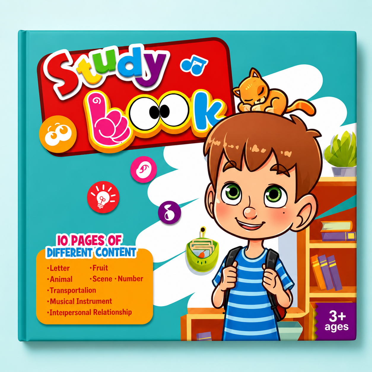 Kids Educational Activity Book – 10 Pages Learning Book
